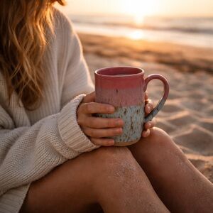 Sunrise Lovers Large Studio Pottery Mug